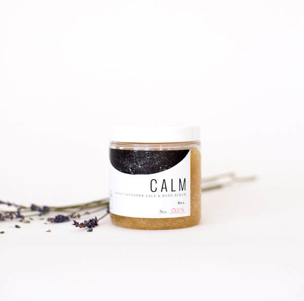 CALM: Honey Lavender Face & Body Scrub
