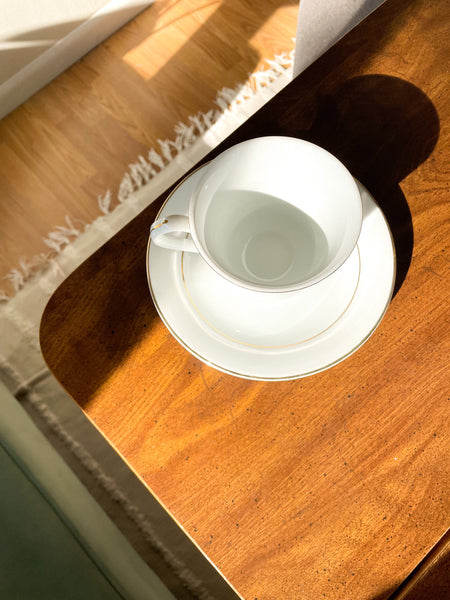 Vintage S.H.I. Golden Reflections Teacup + Saucer