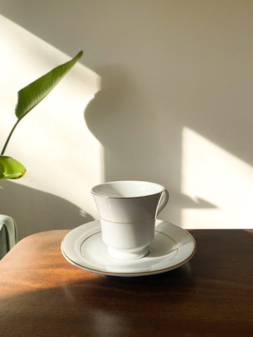 Vintage S.H.I. Golden Reflections Teacup + Saucer