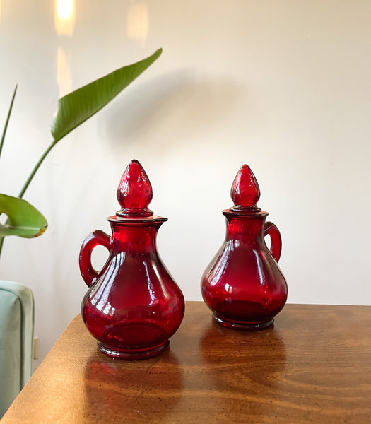 Vintage Avon Strawberry Bath Foam Decanter Bottle