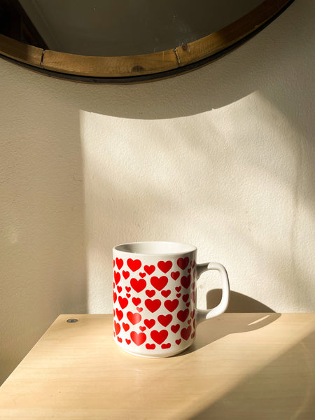 Vintage 1980s Enesco Heart Mug