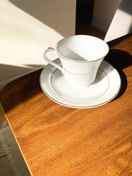 Vintage S.H.I. Golden Reflections Teacup + Saucer
